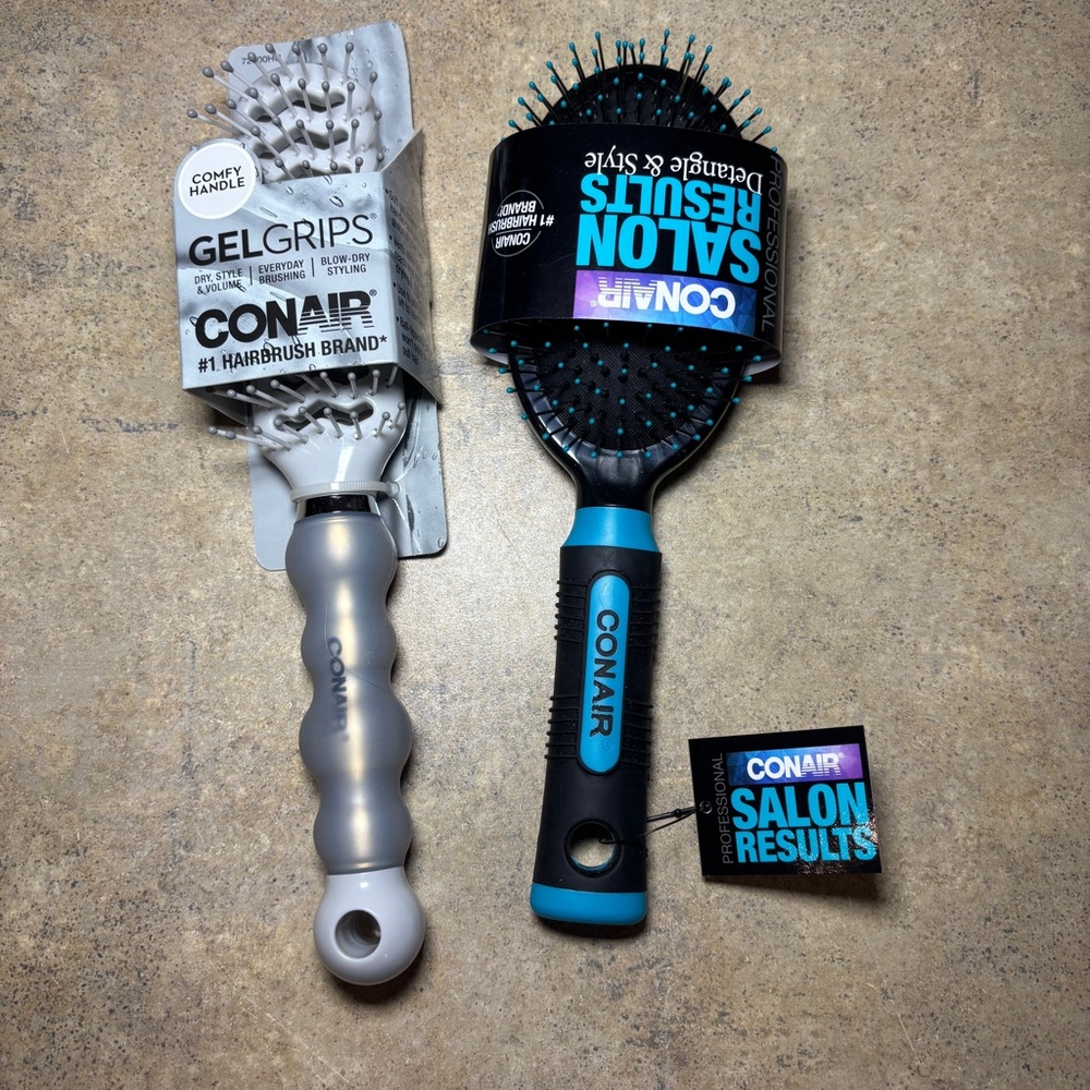 Conair Hairbrush Set - Silver and Black
